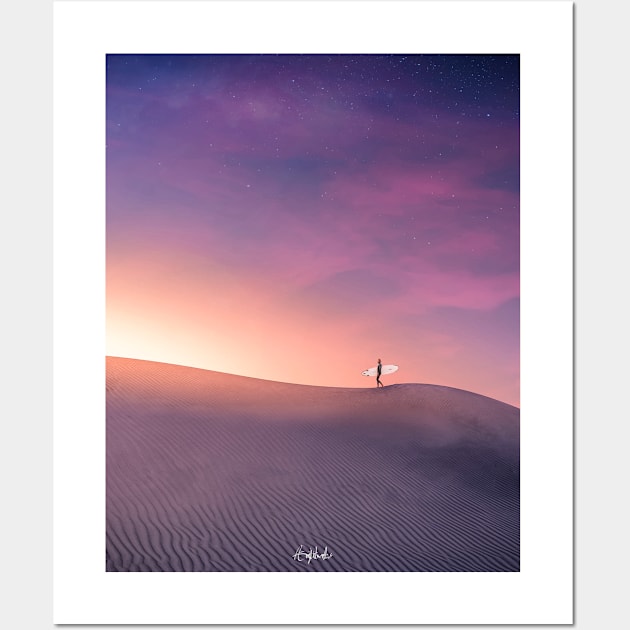 Desert Surfing Wall Art by ArijitWorks